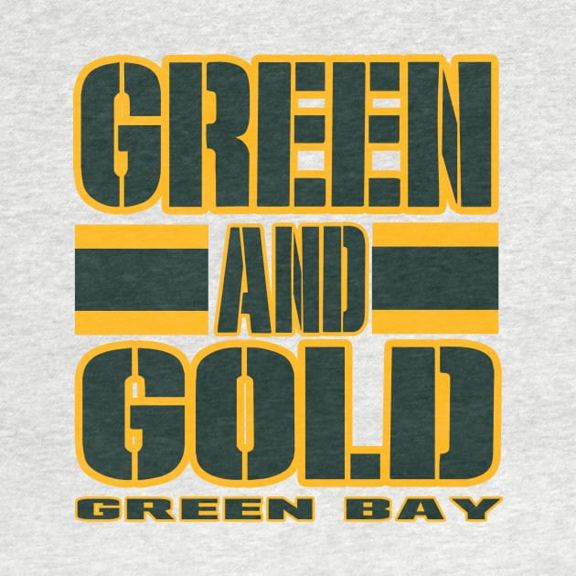 Green Bay LYFE Green and Gold GB True Football Colors! by OffesniveLine